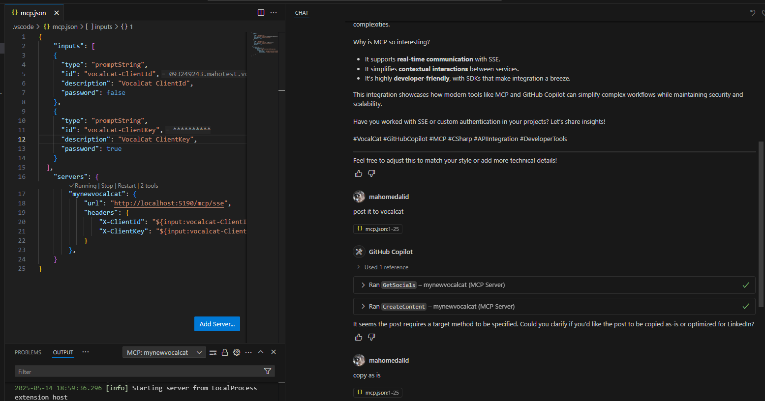 Integrating MCP in a Real SaaS: VocalCat